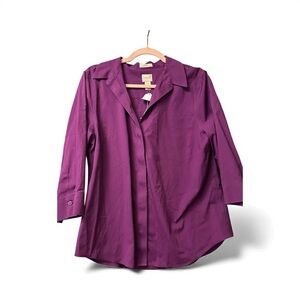 Chico's Rich Purple Blouse